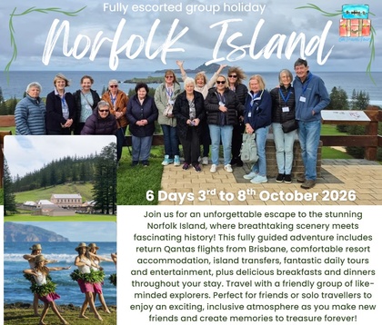 Fall in Love with Norfolk Island Tours, couples and solo traveller holiday experience